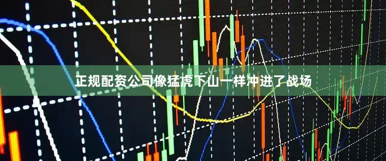 正规配资公司像猛虎下山一样冲进了战场